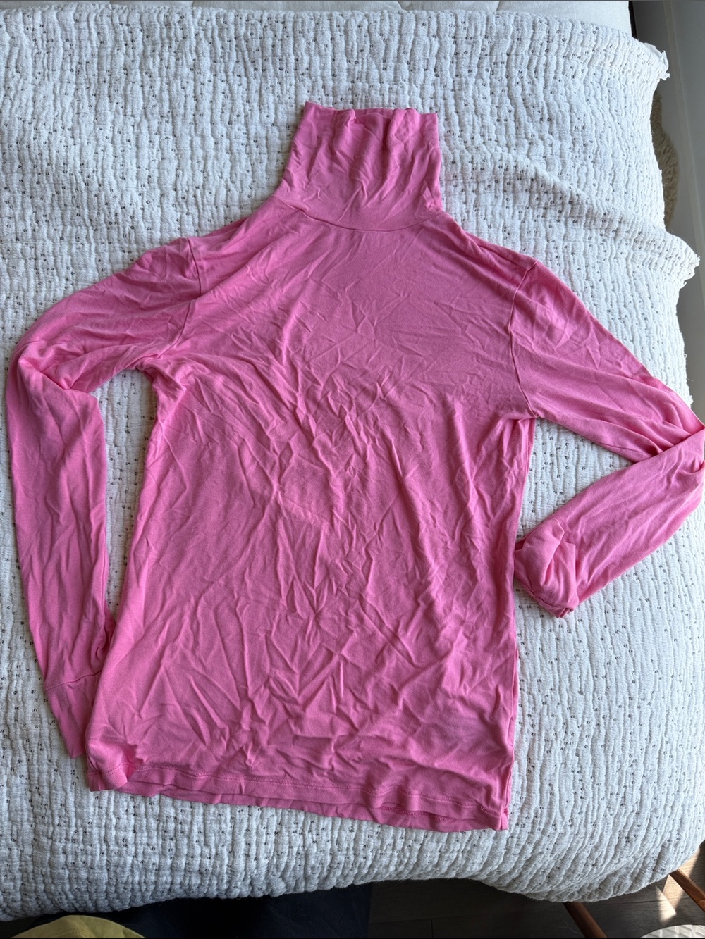 RAF Simon’s Pink Turtleneck Long Sleeve Top
